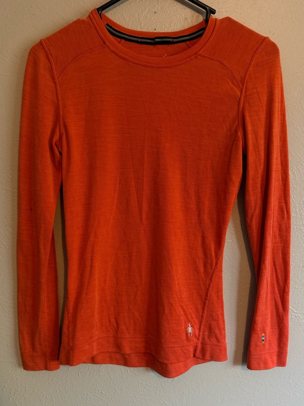 Smartwool base layer women’s long-sleeve in Light Habenero